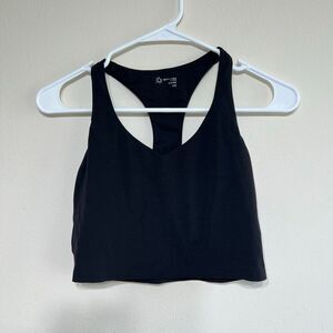 Aerie Offline Black Crop Top Tank Medium Women